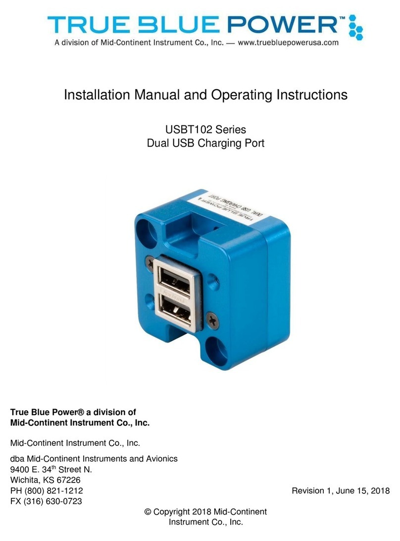 True blue power USBT102 Series Installation manual and operating instructions True blue power USBT102 Series Installation manual and operating instructions