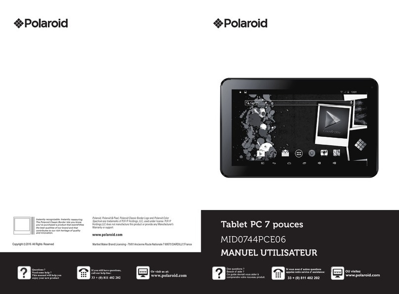 Polaroid MID0744PCE06 User manual