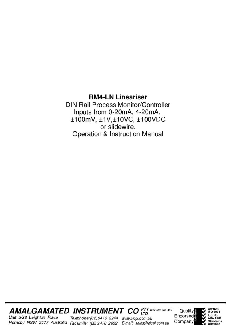 AMALGAMATED INSTRUMENT RM4-LN Operation & instruction manual