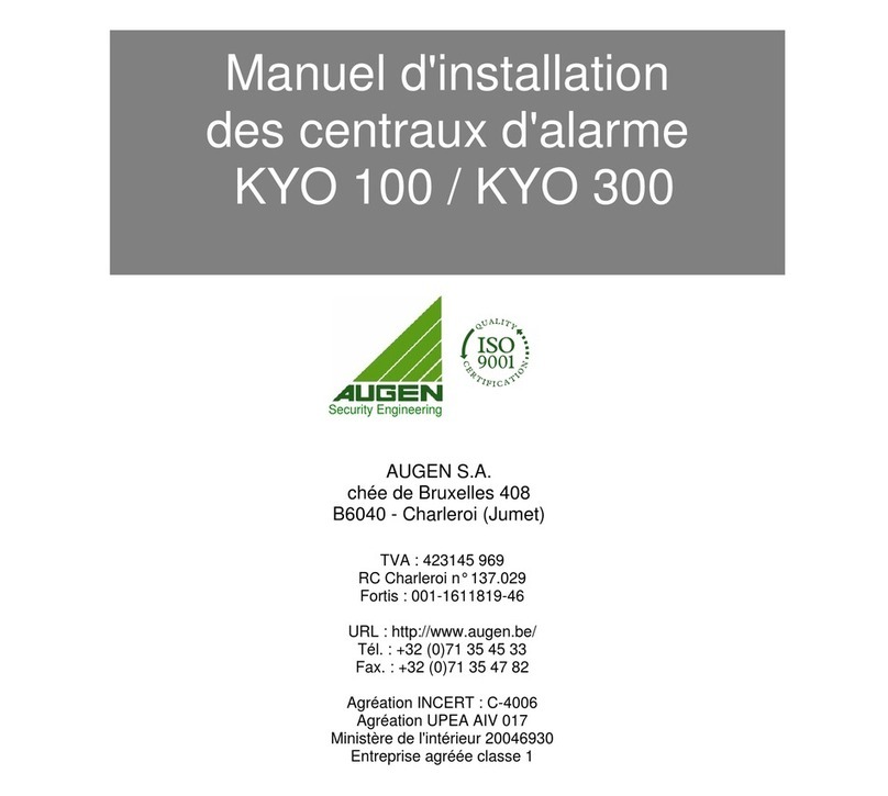 Bentel Kyo 100 installation manual