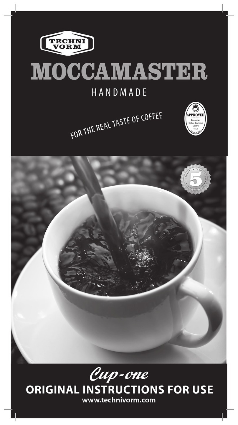Technivorm Moccamaster Original instructions for use