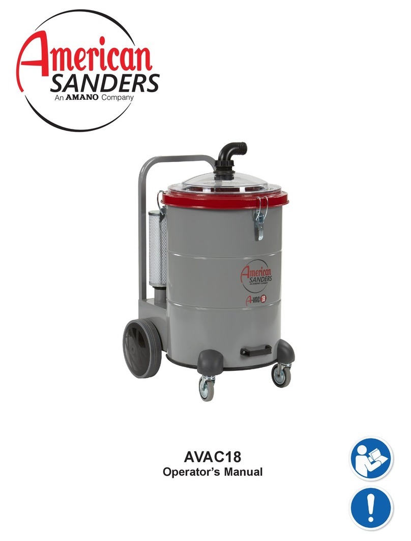 American Sanders AVAC18 Operator's manual