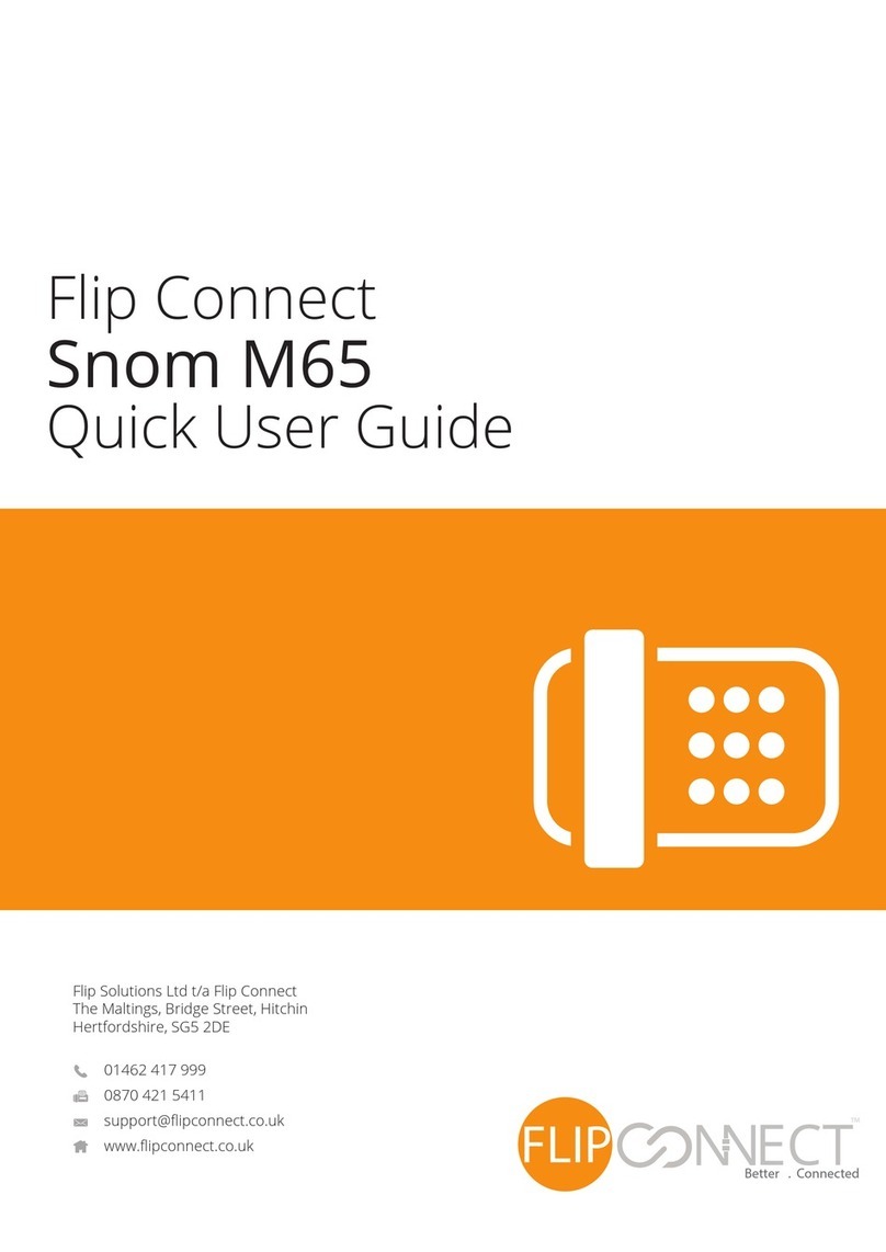 Flip Connect Snom M65 Instruction manual