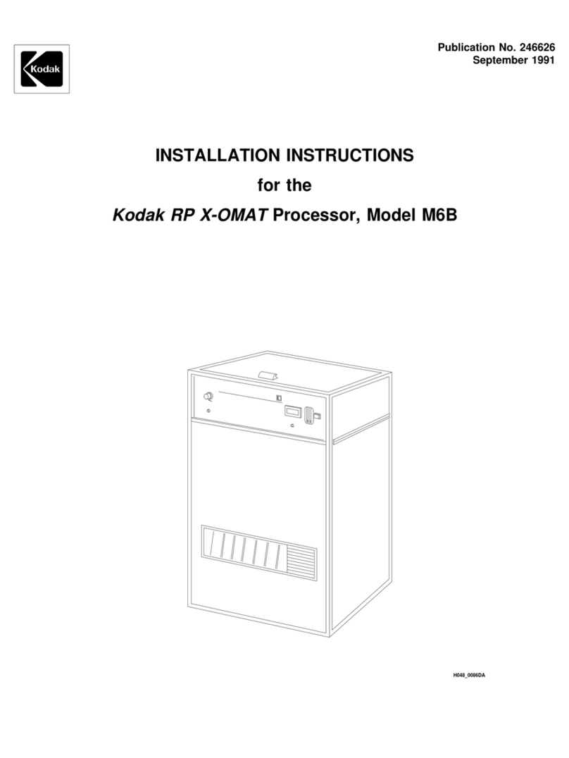 Kodak RP X-OMAT M6B installation instructions