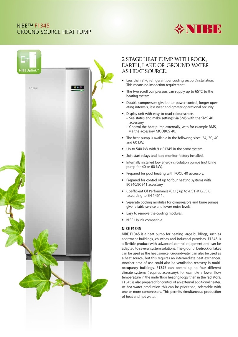 Nibe F1345 Series User manual