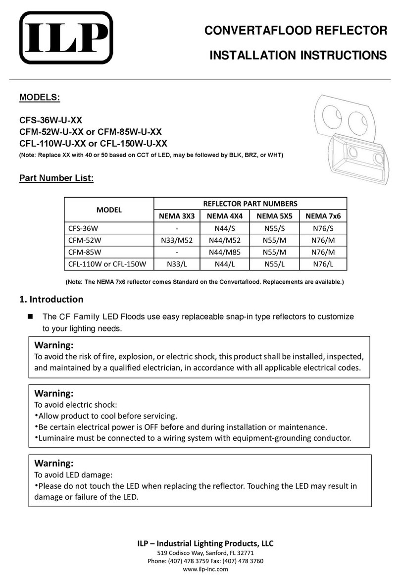 ILP CFS-36W Series installation instructions