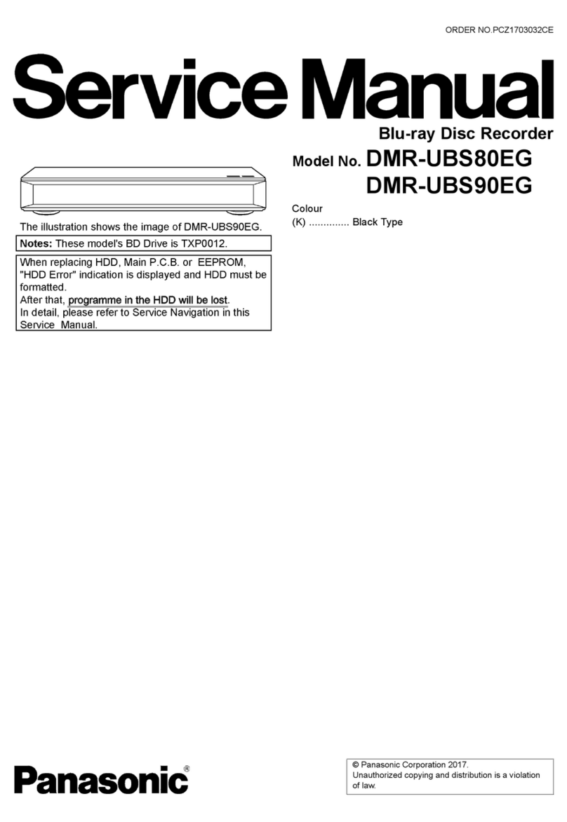 Panasonic DMR-UBS80EG User manual