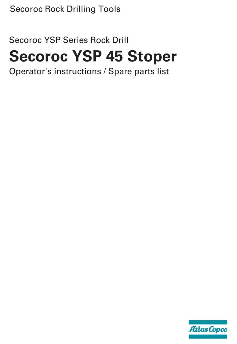 Atlas Copco Secoroc YSP Series User manual