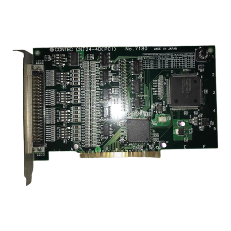 Contec CNT24-4D(PCI) User manual