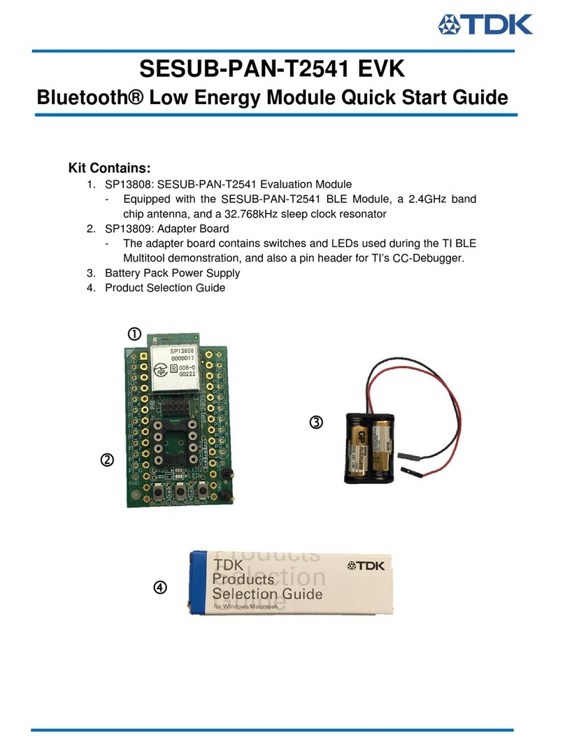 TDK SESUB-PAN-T2541 EVK quick start guide