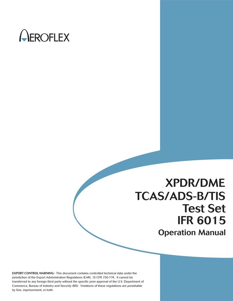 Aeroflex IFR 6015 Operation manual