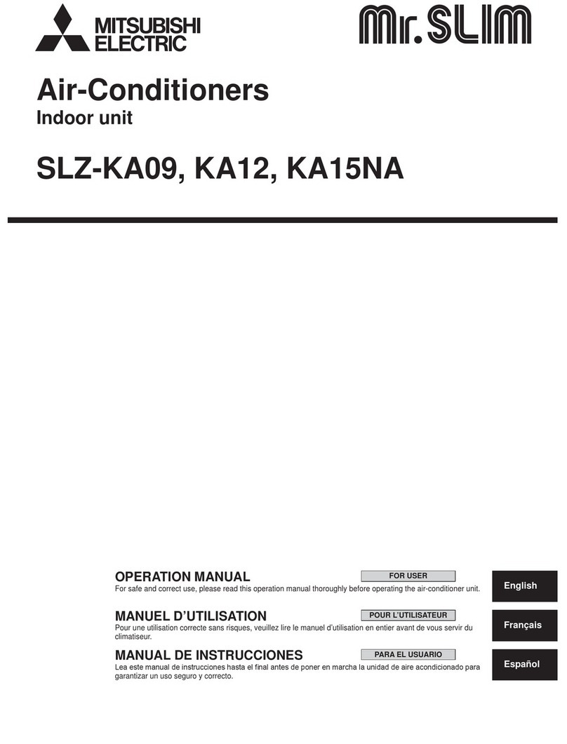 Mitsubishi Mr. Slim SLZ-KA09 User manual Mitsubishi Mr. Slim SLZ-KA09 User manual