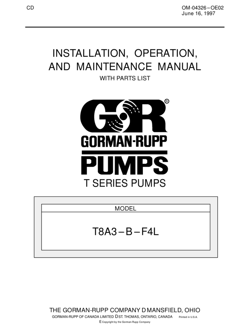 GORMAN-RUPP SUPER T SERIES User manual