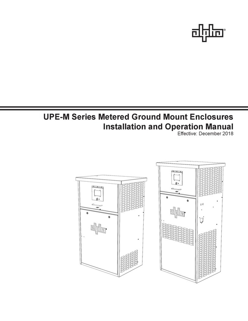 Alpha UPE-M Series Installation and operation manual