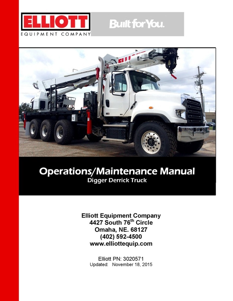 Elliott Digger Derrick Operation & maintenance manual