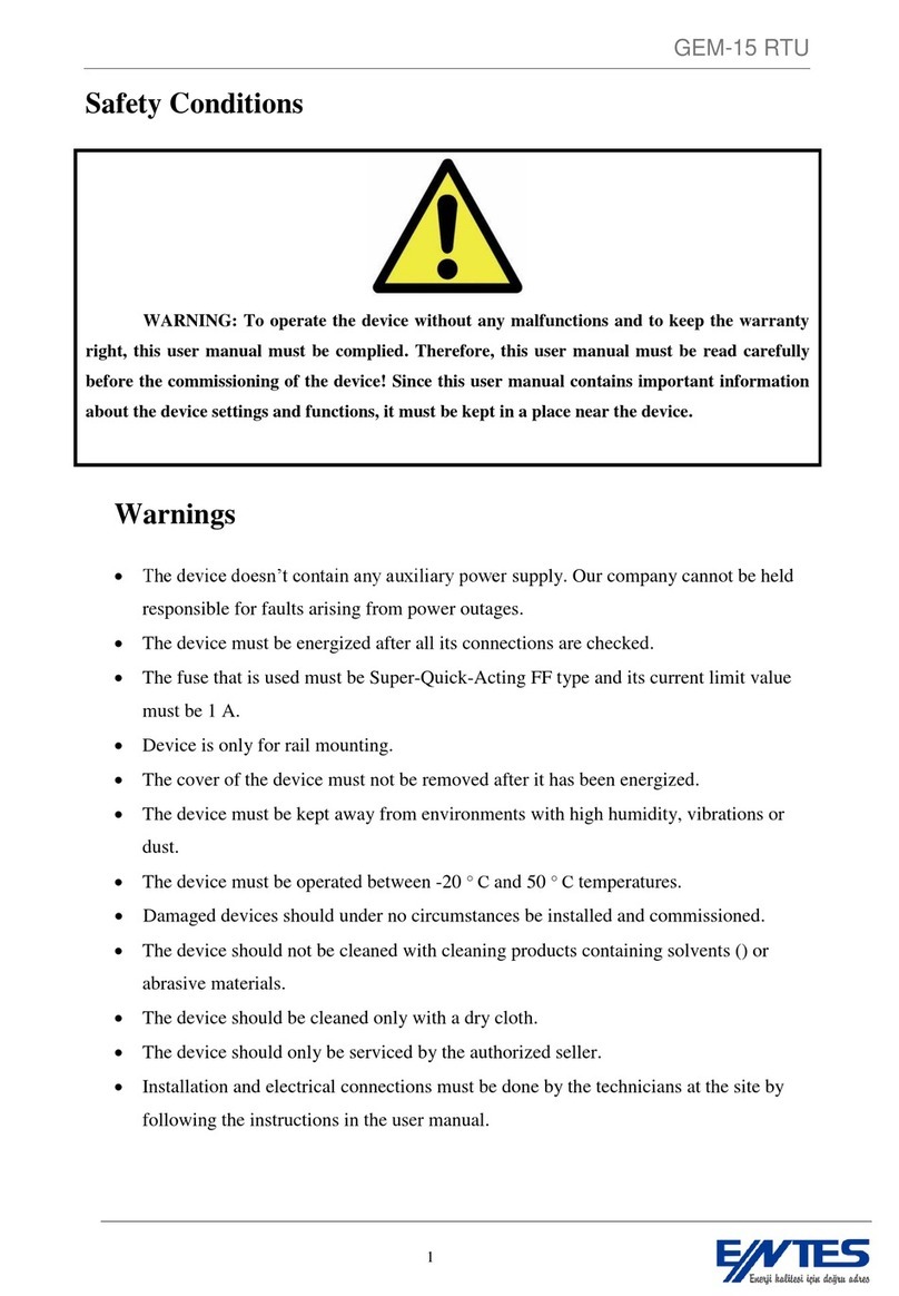 Entes GEM-15 RTU manual
