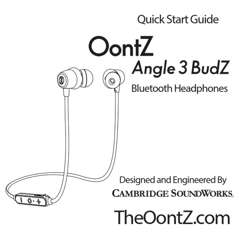 Oontz Angle 3 BudZ quick start guide