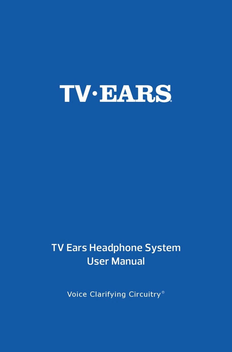 TV Ears Headphone user manual