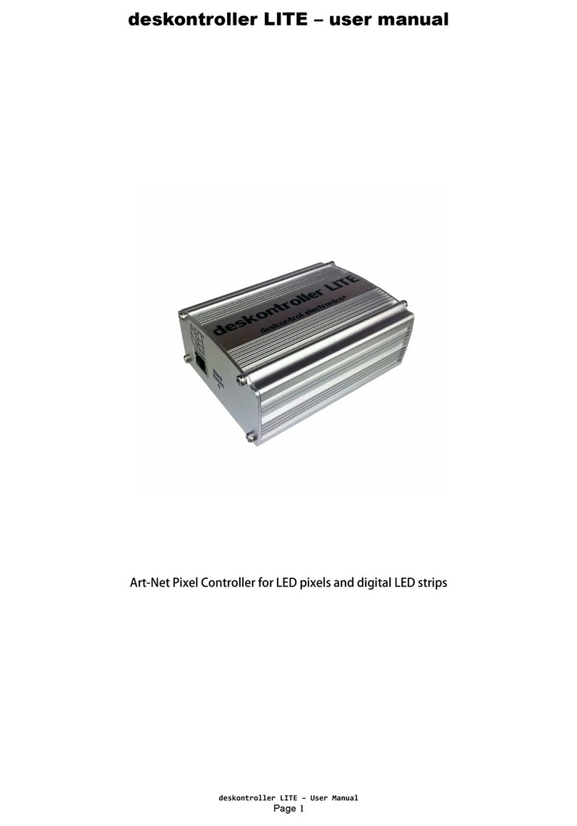 Art-Net deskontroller LITE 16 User manual