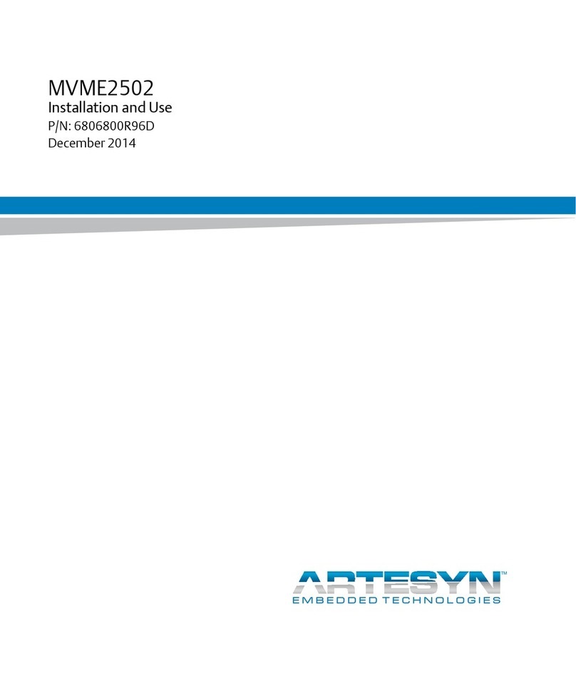 Artesyn MVME2502 Quick start guide