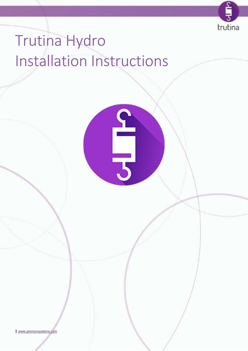 Gremon Trutina Hydro installation instructions