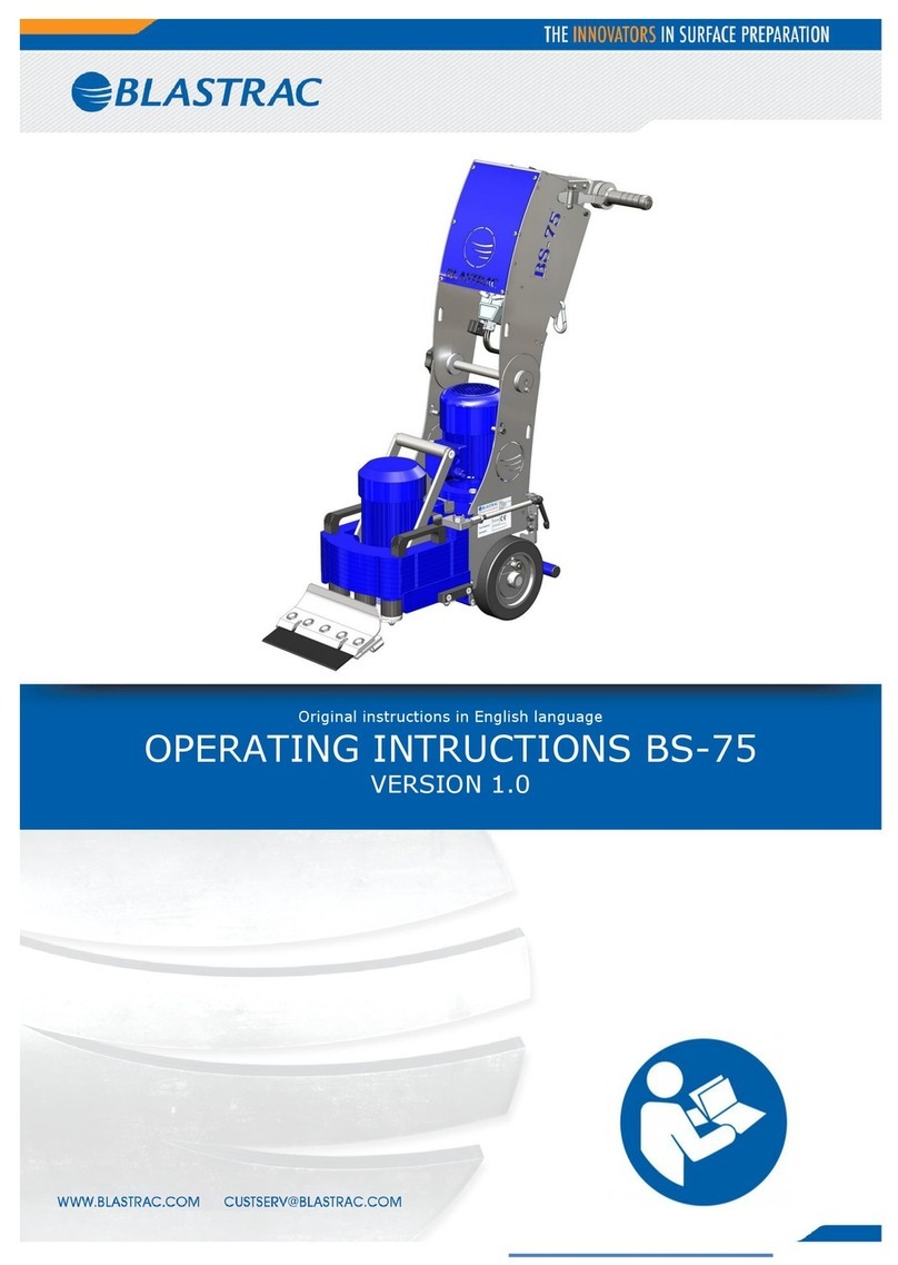 Blastrac BS-75 Operating intructions