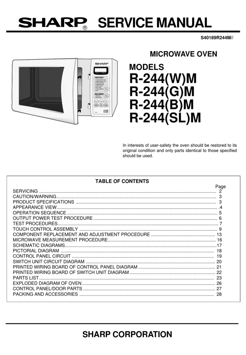 Sharp R-244(W)M User manual