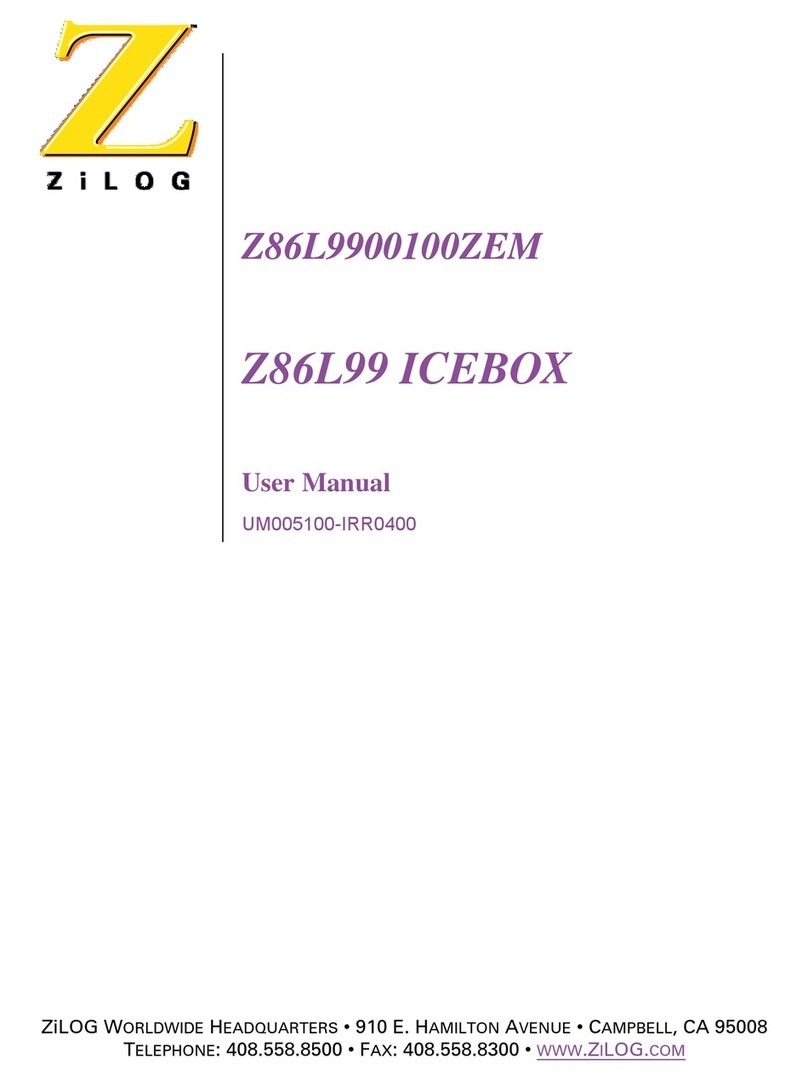 ZiLOG Z86L99 ICEBOX user manual