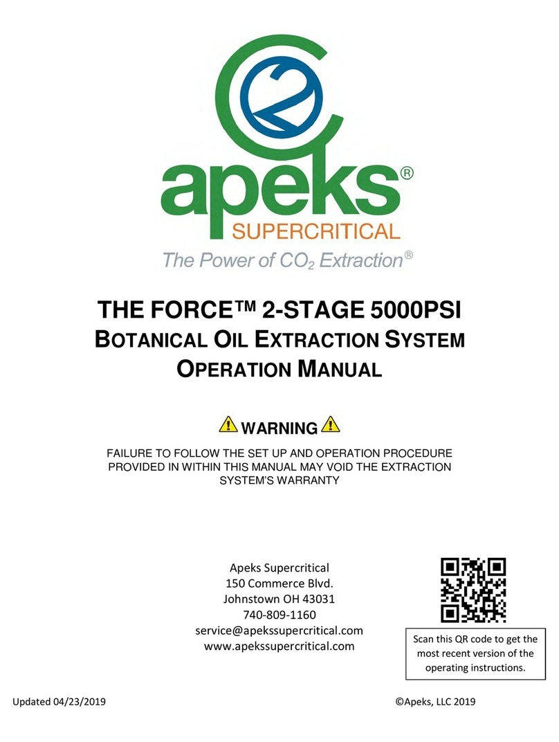 Apeks THE FORCE 2-STAGE Operation manual