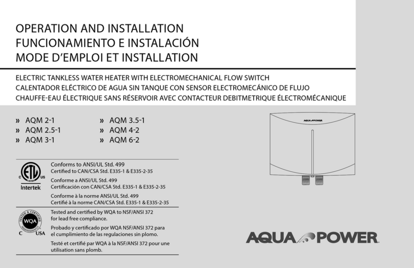Aqua Power AQM 2-1 Operation and installation