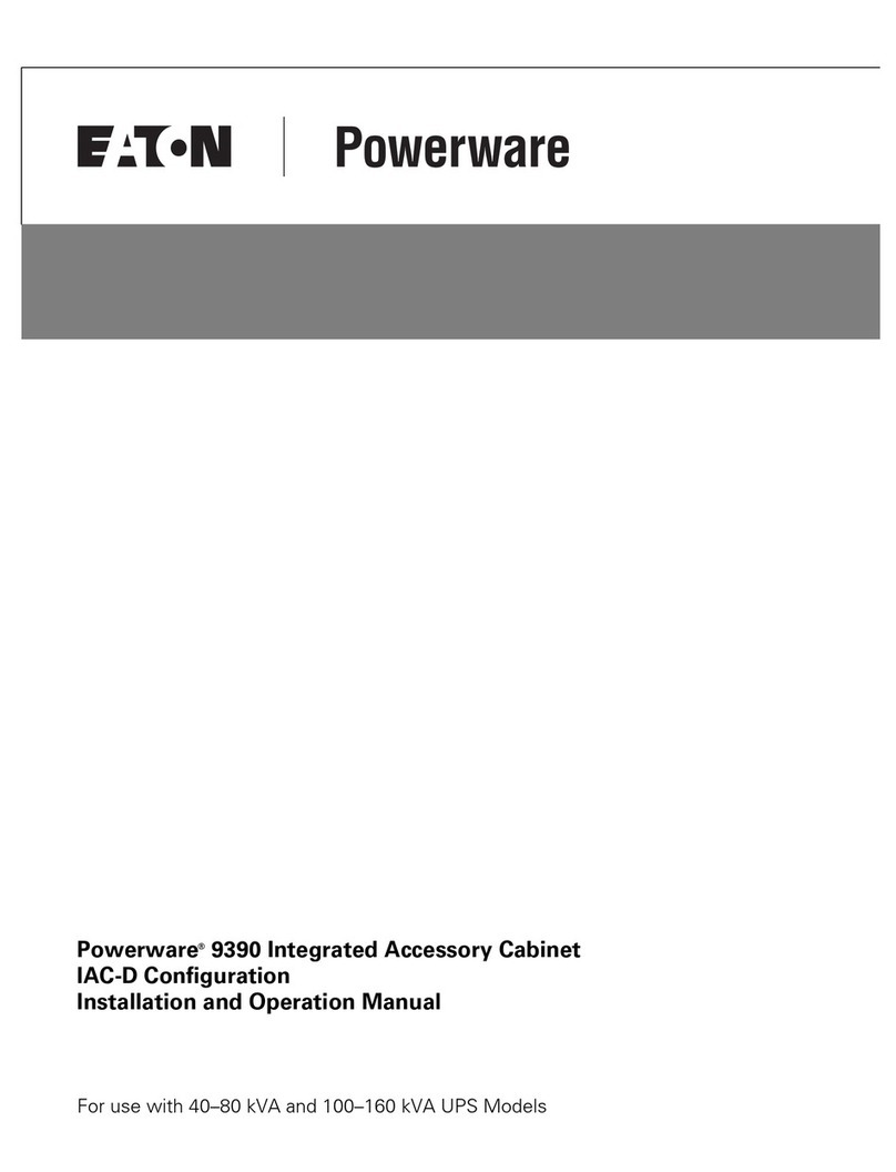 Eaton Powerware 9390 IAC-D Installation and operation manual