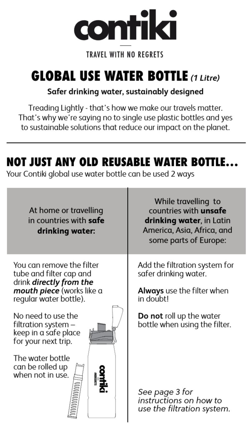 Contiki GLOBAL USE WATER BOTTLE User manual