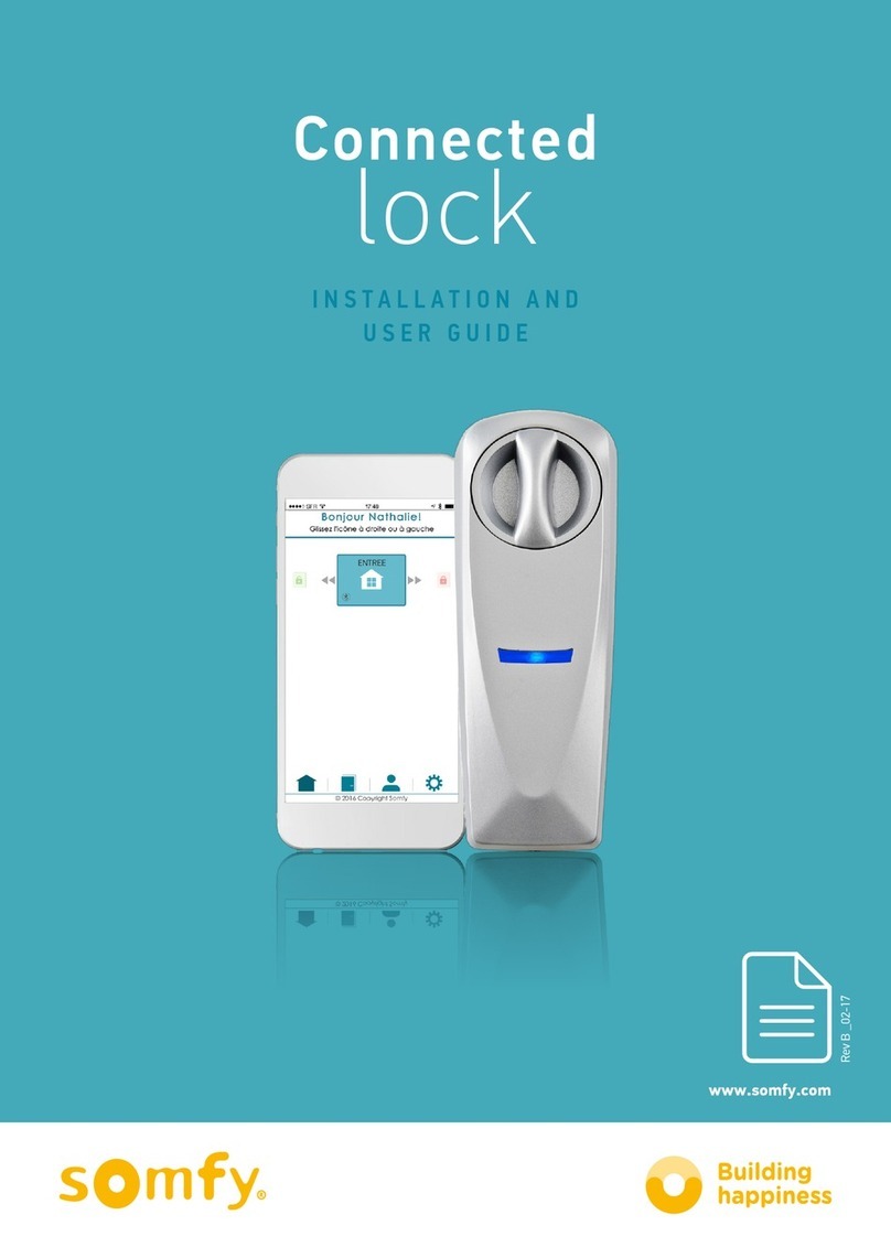 SOMFY Connected Lock Installation and user guide