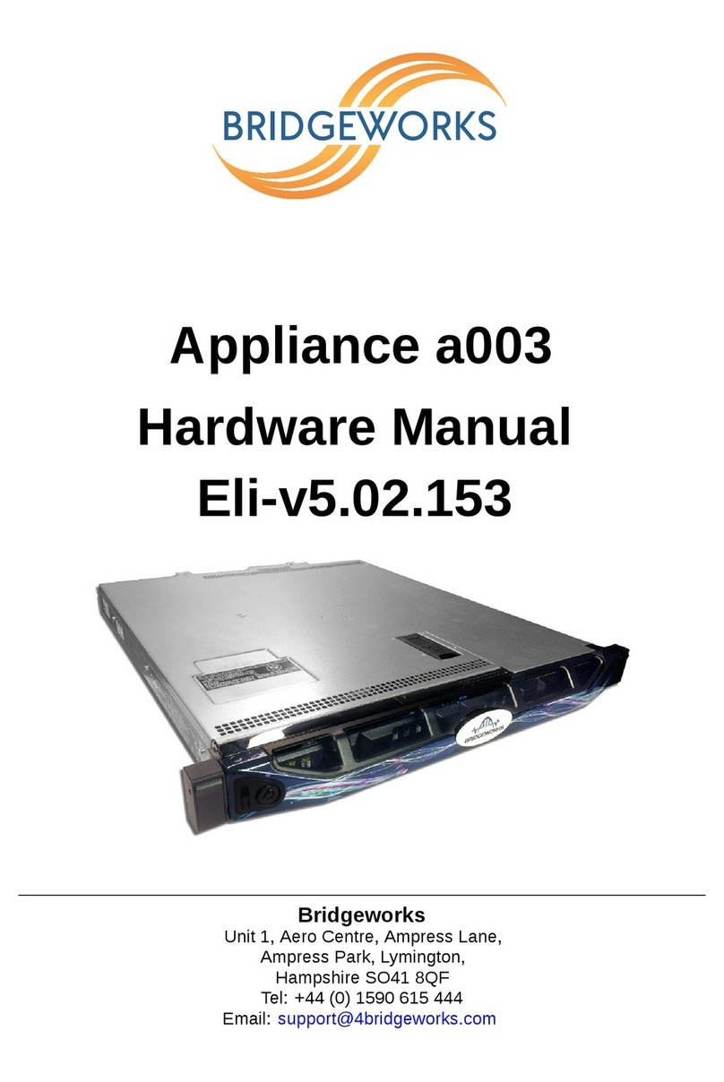 Bridgeworks Appliance a003 Hardware manual