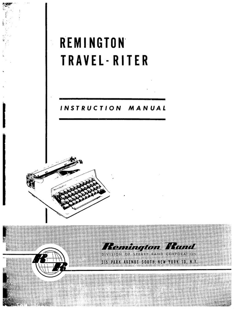 Remington TRAYEL-RITER instruction manual