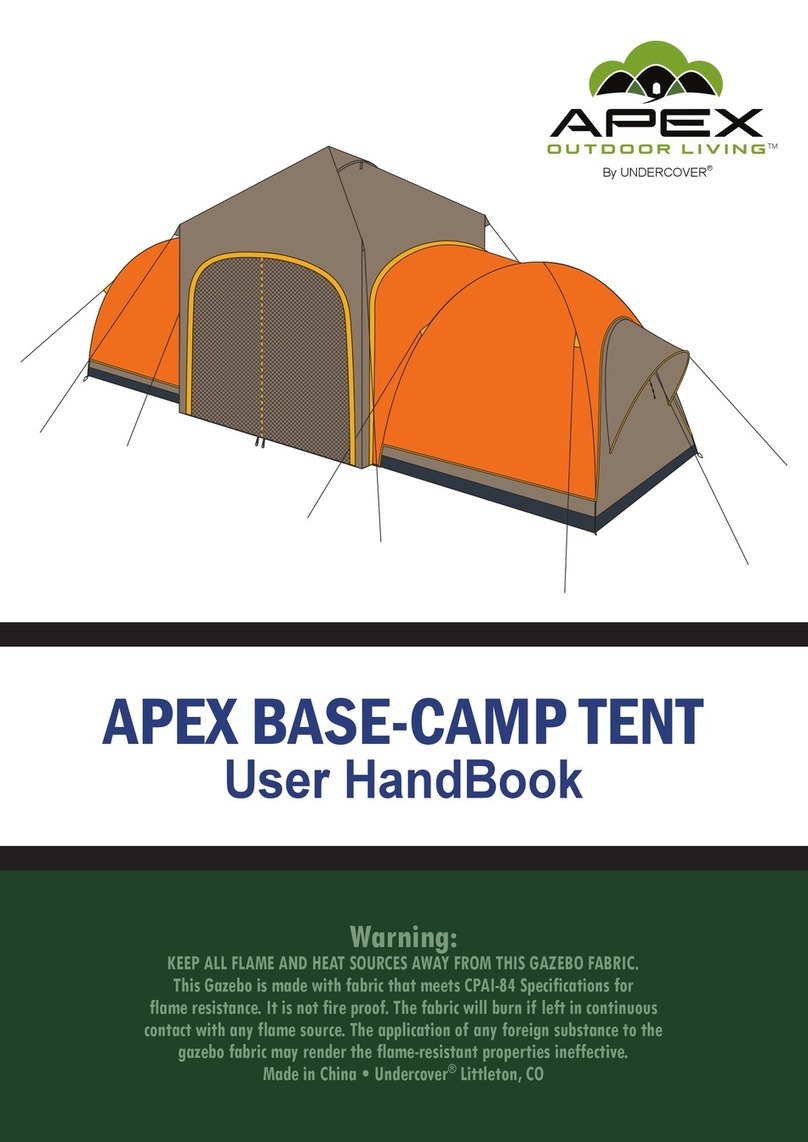 UnderCover APEX BASE-CAMP TENT User handbook UnderCover APEX BASE-CAMP TENT User handbook