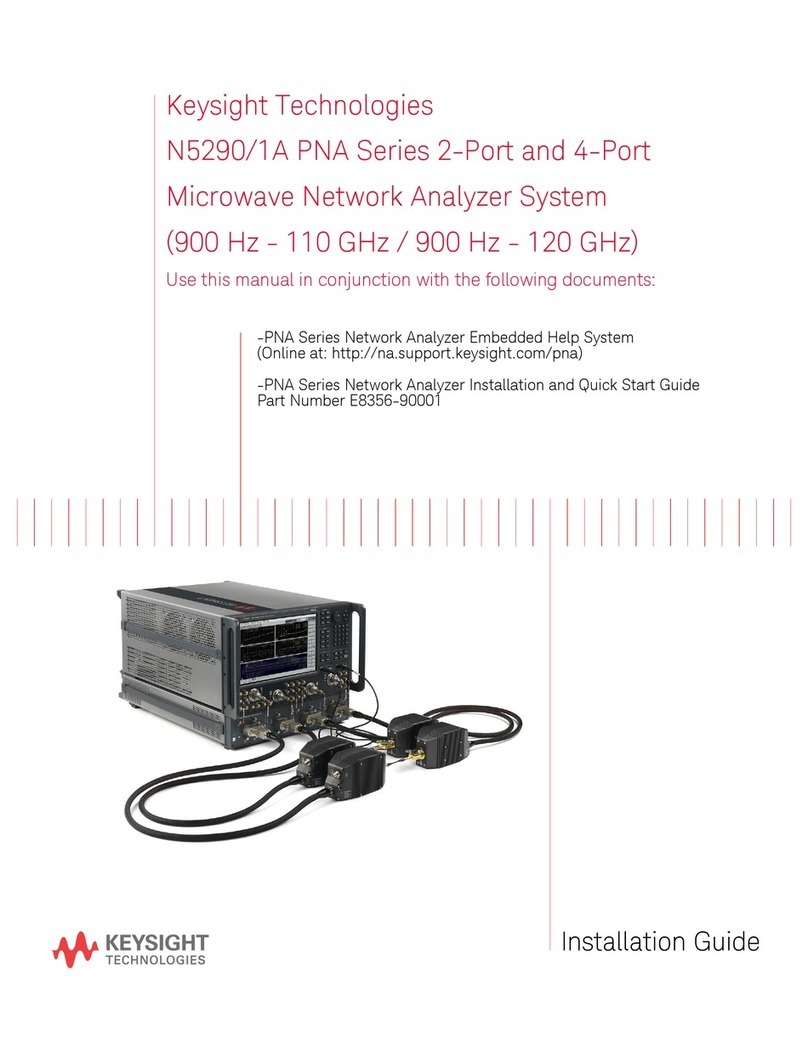 Keysight Technologies PNA Series User manual