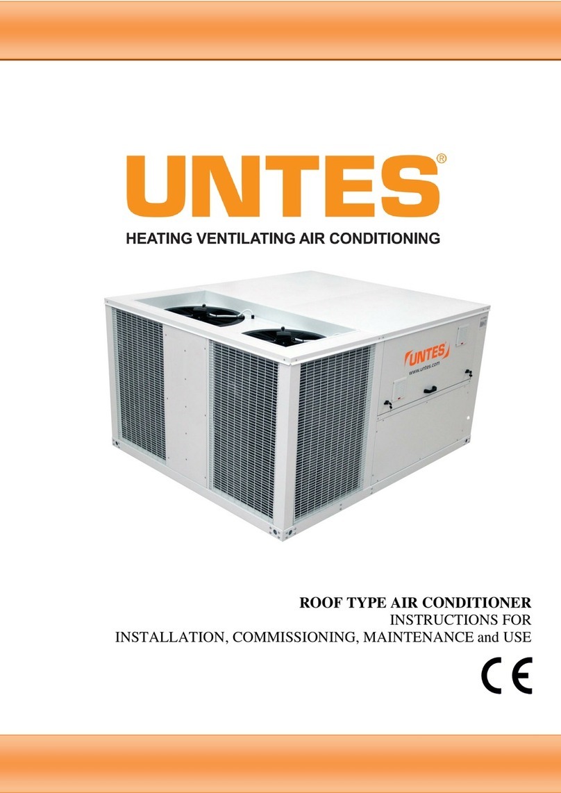 UNTES URTP055 Instructions for installation, commisioning, maintenance and use