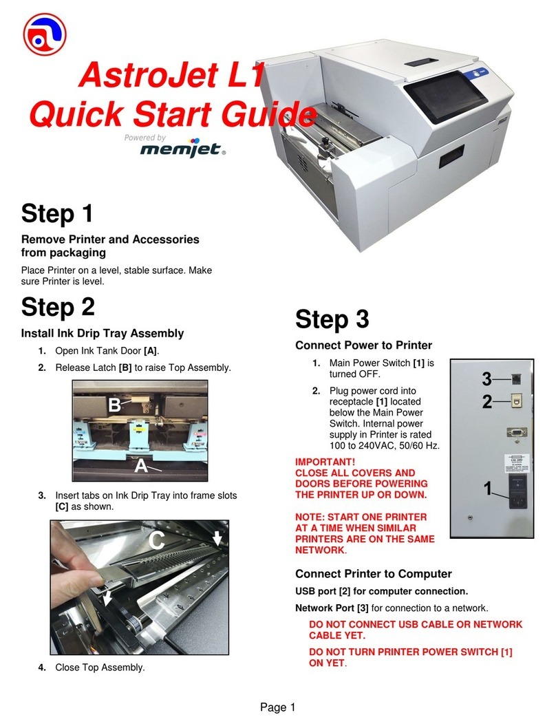 Memjet AstroJet L1 User manual