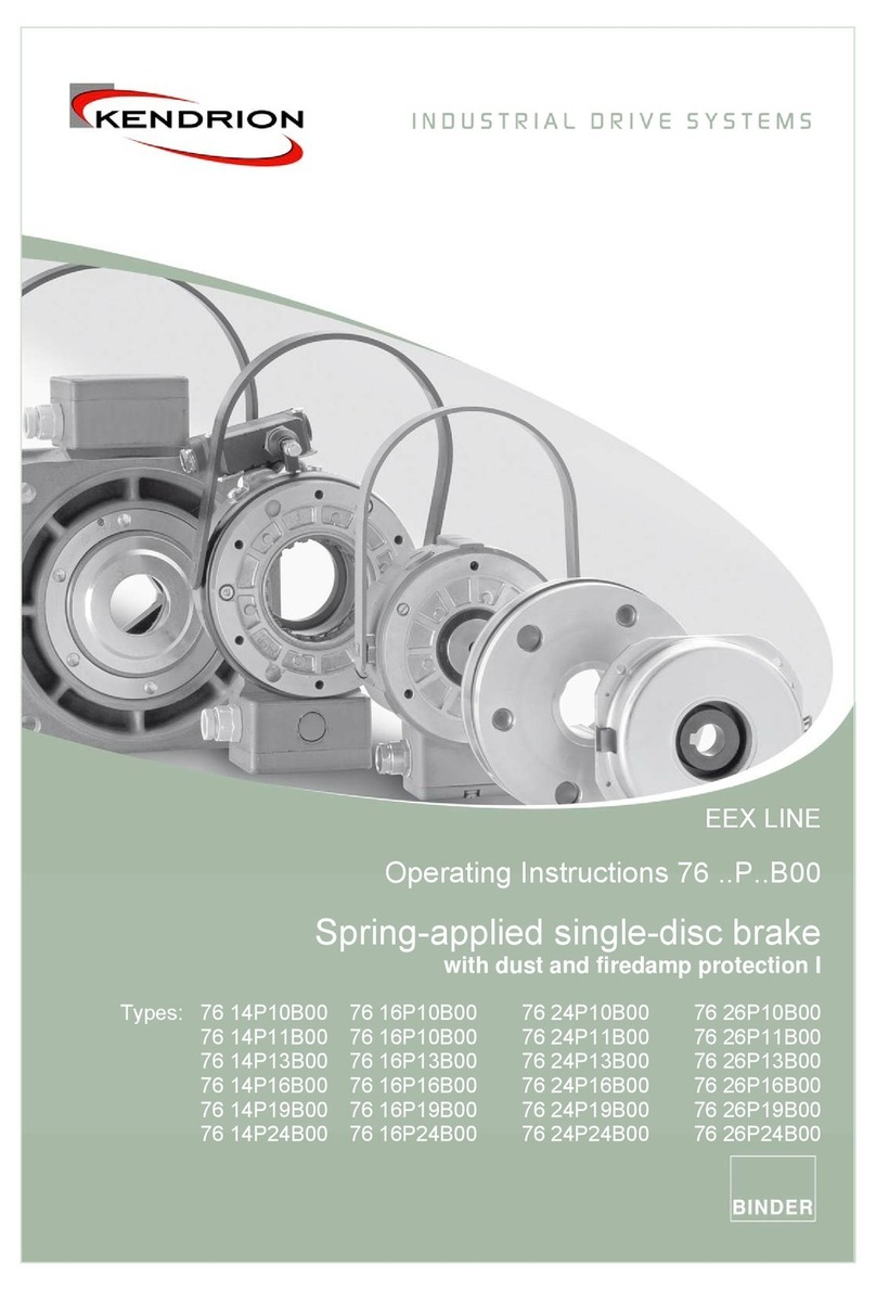 Kendrion 76..P..B00 Series operating instructions