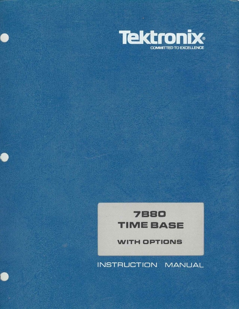 Tektronix 7B80 instruction manual