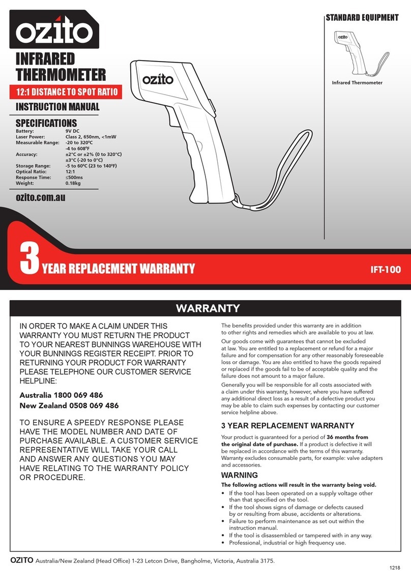 Ozito IFT-100 instruction manual