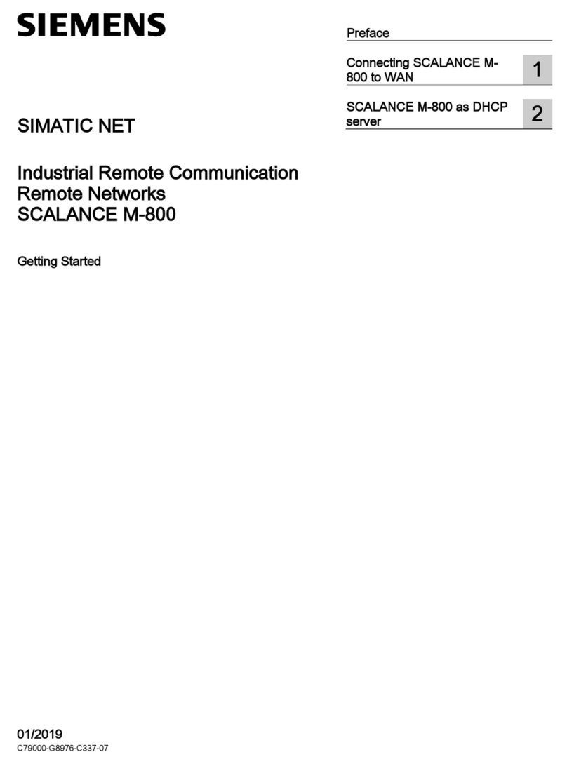 Siemens SCALANCE M800 Getting started