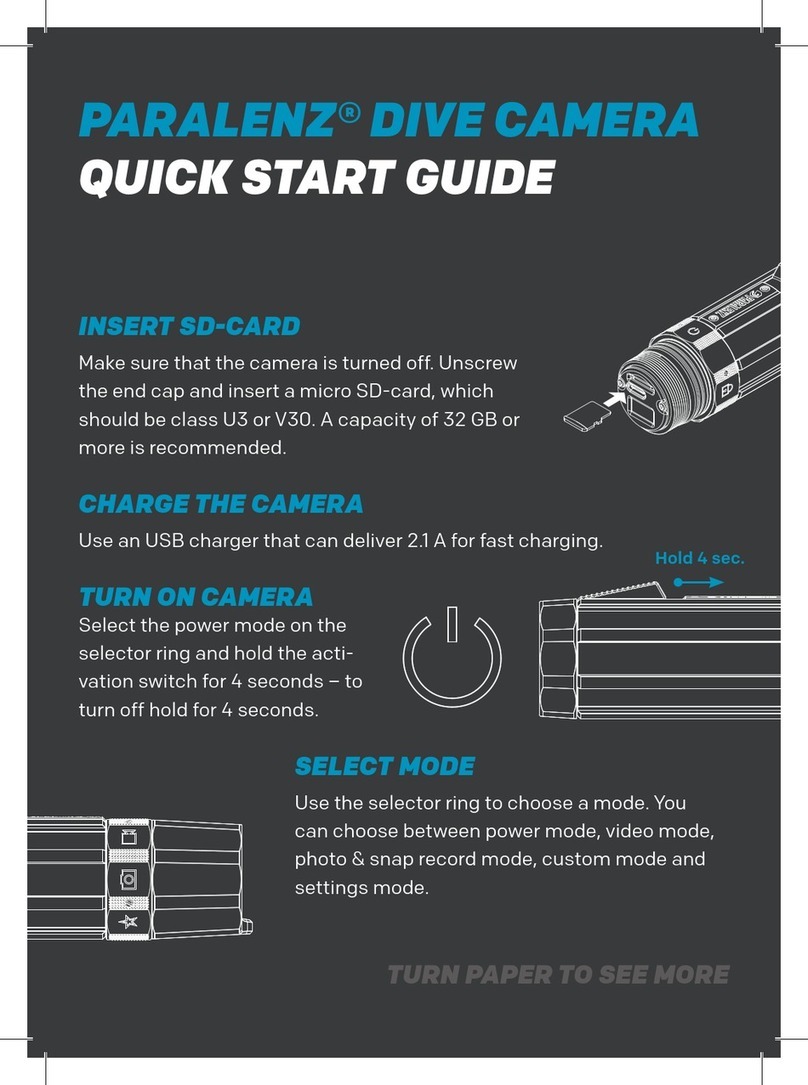Paralenz DIVE CAMERA quick start guide