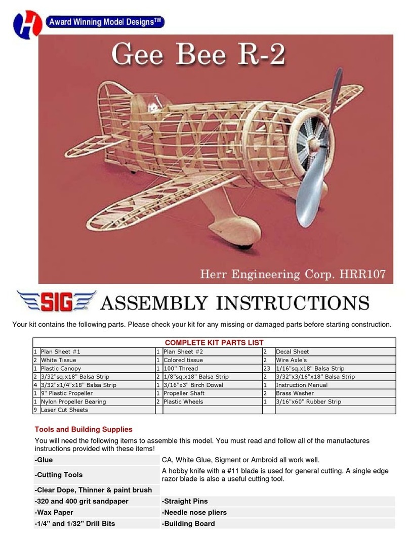 SIG Gee Bee R-2 User manual