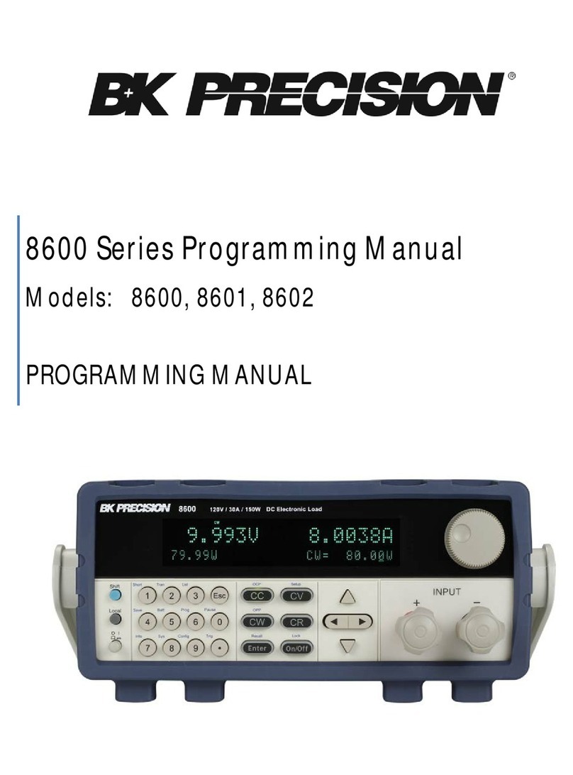 B+K precision 8600 Series Programming manual