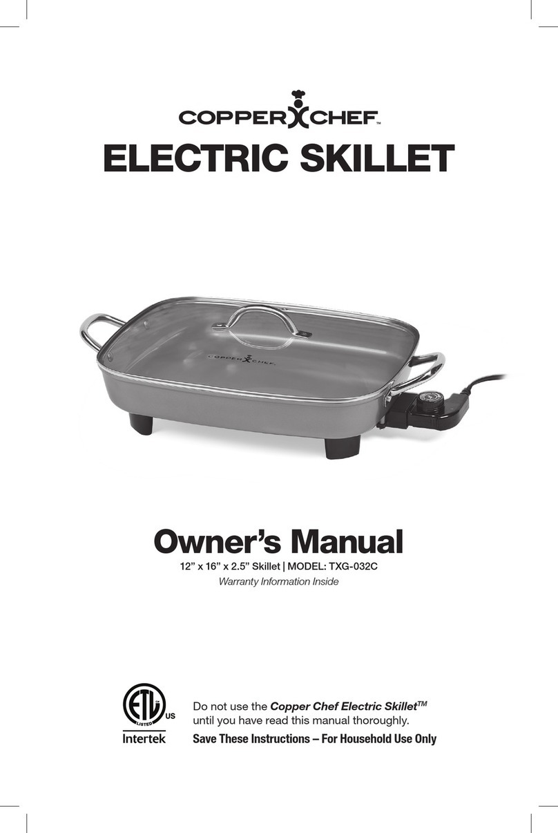 Copper Chef TXG-032C owner's manual