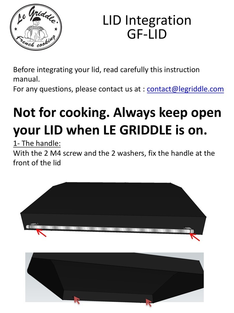 Le Griddle GF-LID installation instructions