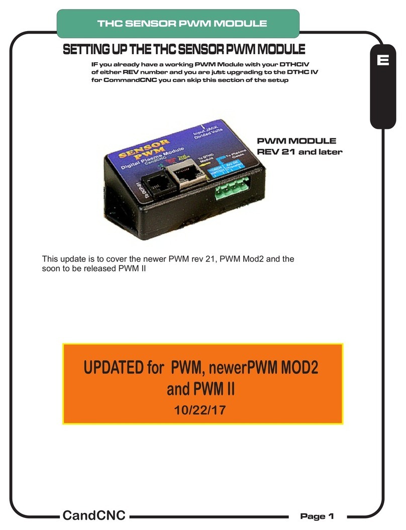 CandCNC THC Sensor PWM User instructions