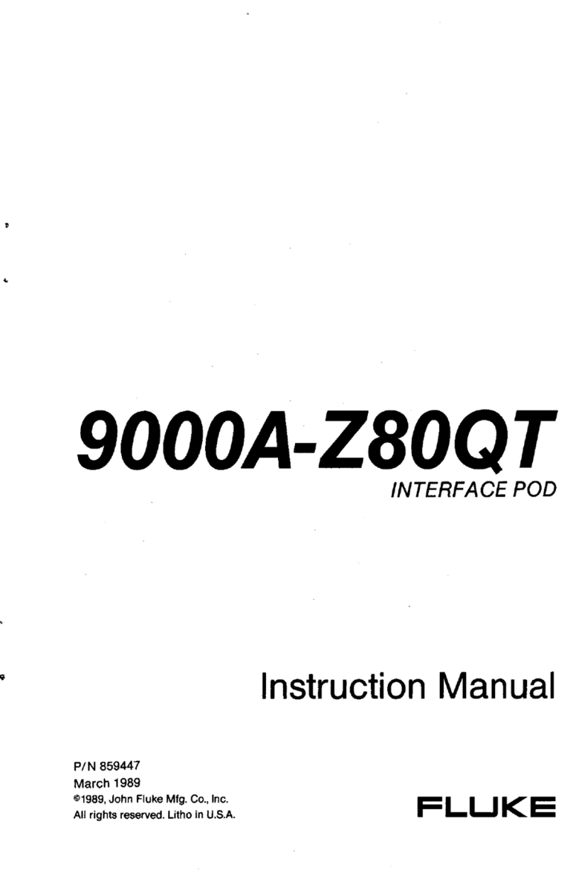 Fluke 9000A-Z80QT instruction manual